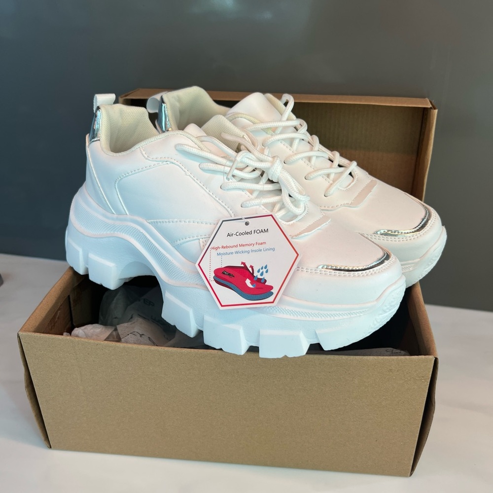 Platform White Sneakers